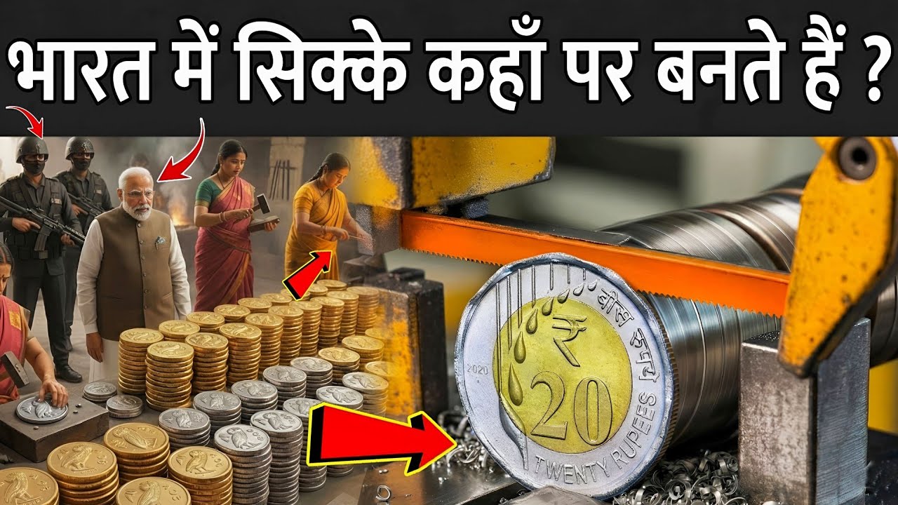 भारत में सिक्के कहाँ पर बनते हैं ? | How Coins Are Made In India | Coin Making Process