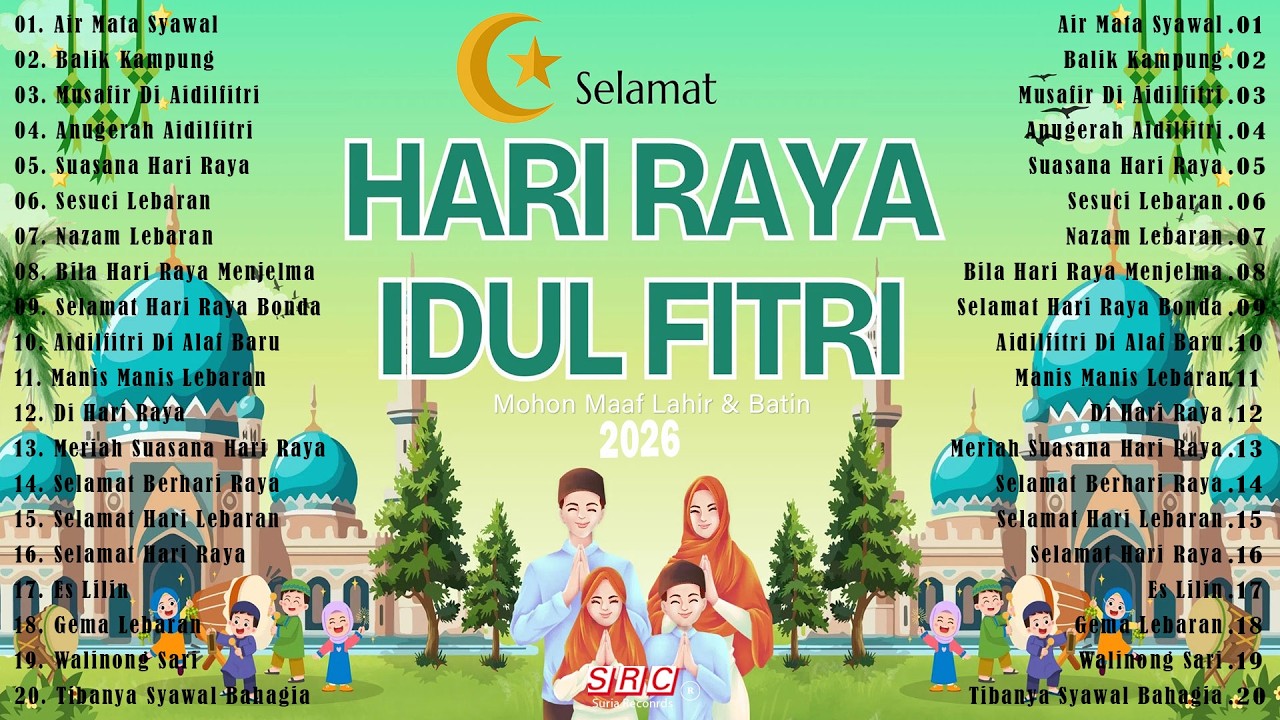 Lagu Hari Raya Aidilfitri 2026 | Kompilasi Lagu Raya Evergreen Sepanjang Zaman | Selamat Hari Raya