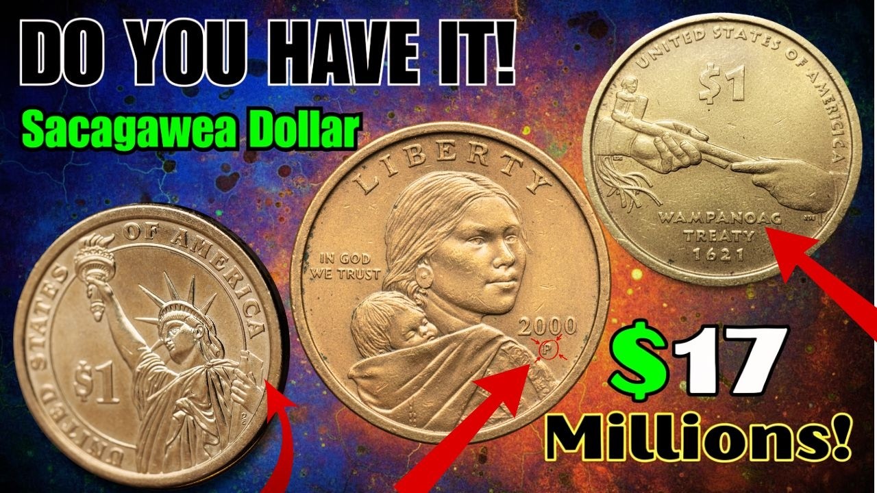 TOP 7 Most Valuable Sacagawea Golden One Dollar Coins Worth Thousands of Dollars!