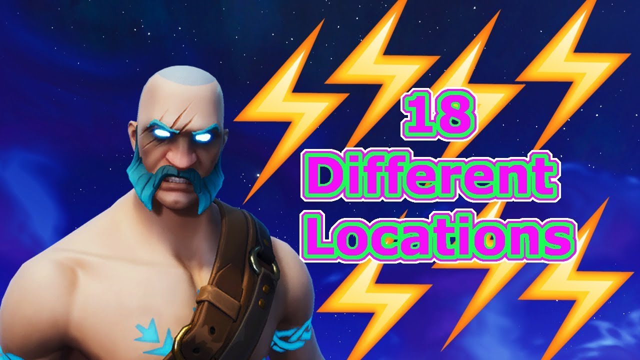 Search Floating Lightning Bolts - 18 Different Locations - Season 5 Week 1