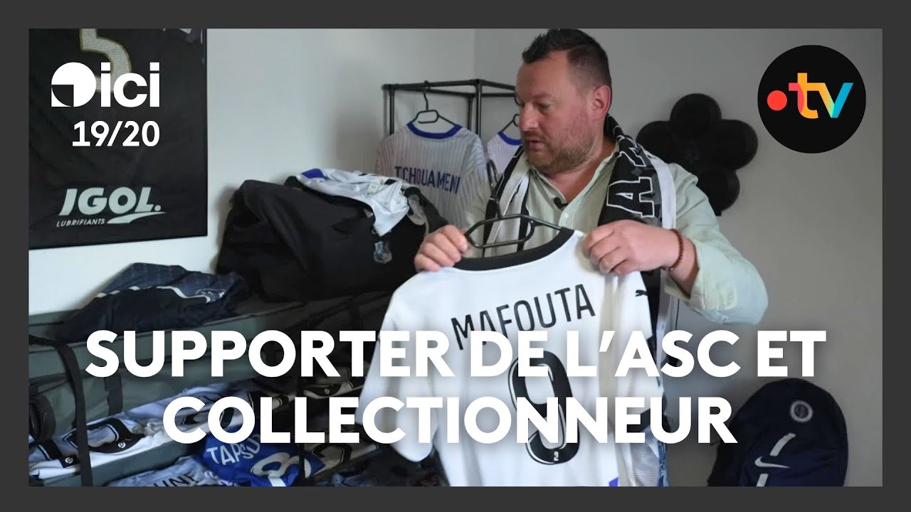 Supporter de l'Amiens SC et collectionneur des objets du club de foot