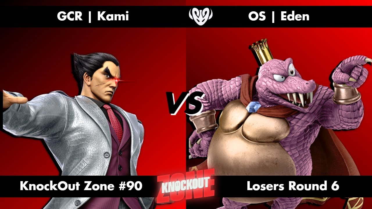 KnockOut Zone #90 - SSBU Losers Round 6 - Kami (Kazuya) vs Eden (King K. Rool)