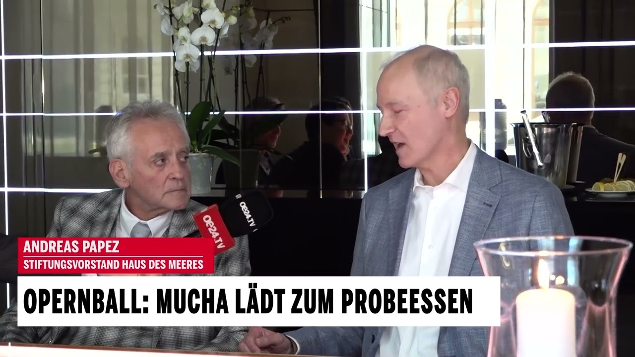 Opernball: Mucha l&auml;dt zum Probeessen