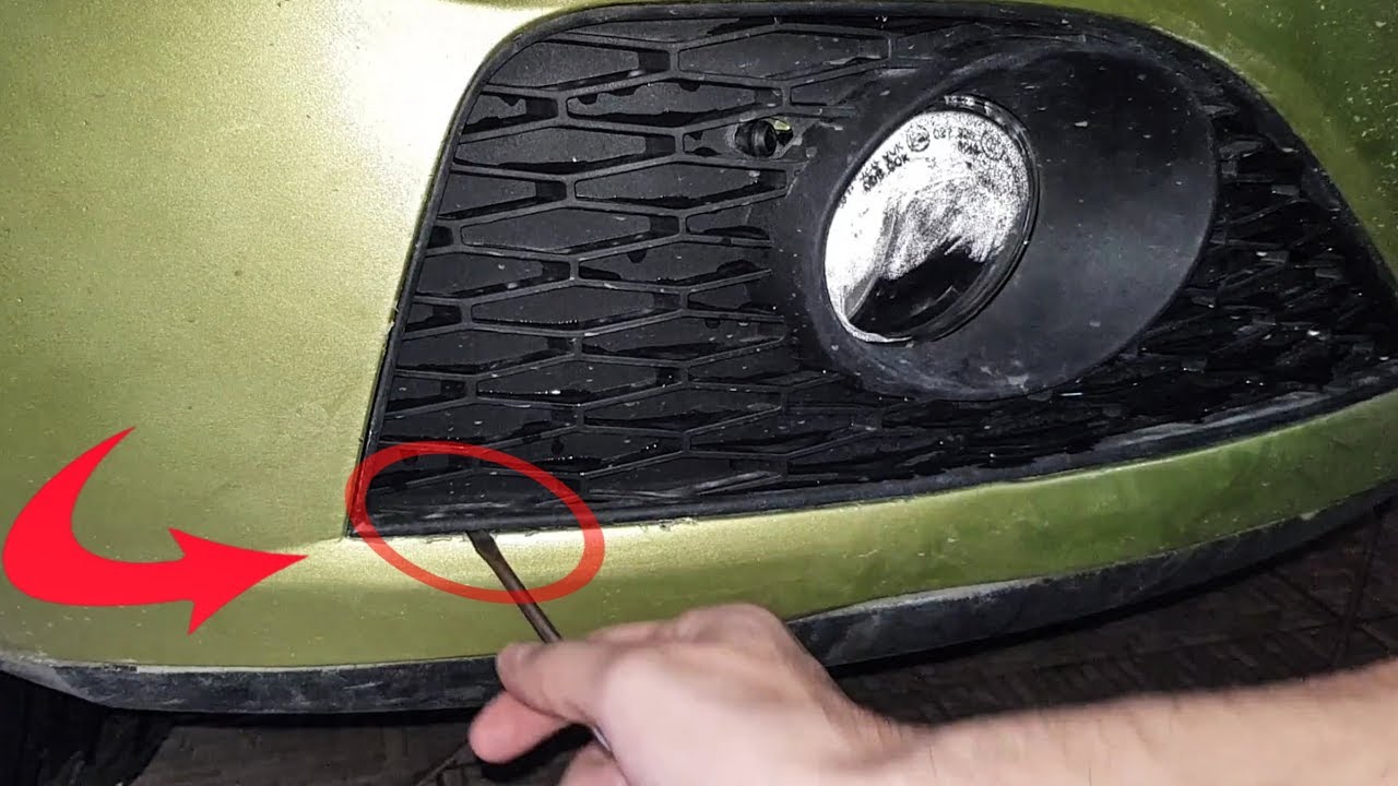 Como quitar o desmontar faro de niebla Seat ibiza 6j o rejillas / 2009 al 2012