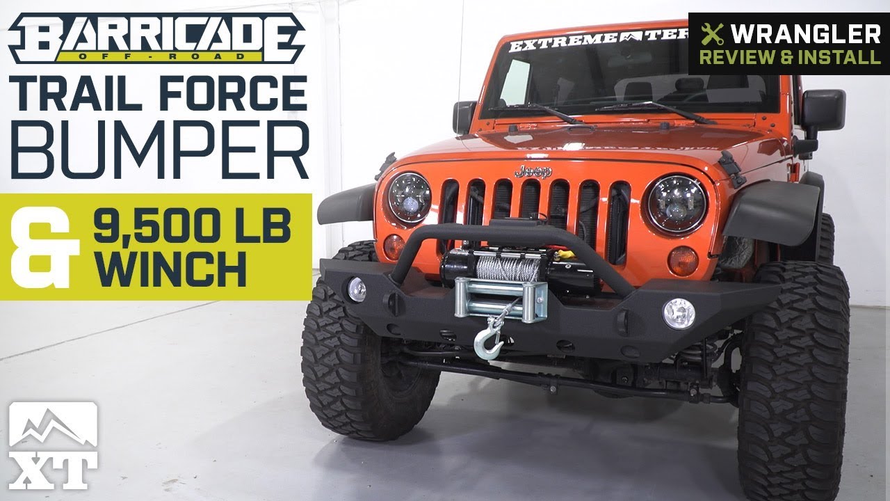 Jeep Wrangler Barricade Trail Force Bumper & 9,500 lb. Winch (2007-2018 JK & JL) Review & Install
