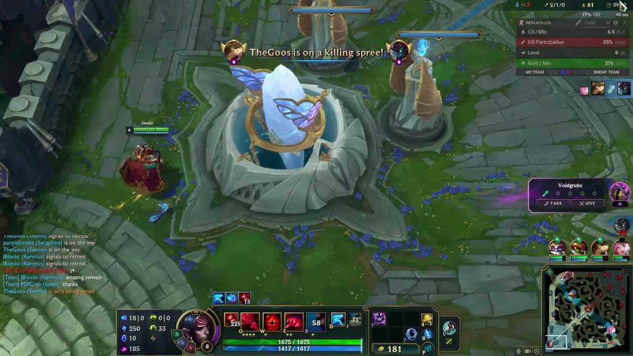 Swain Game 351 (Win vs Jarvan IV, S+)