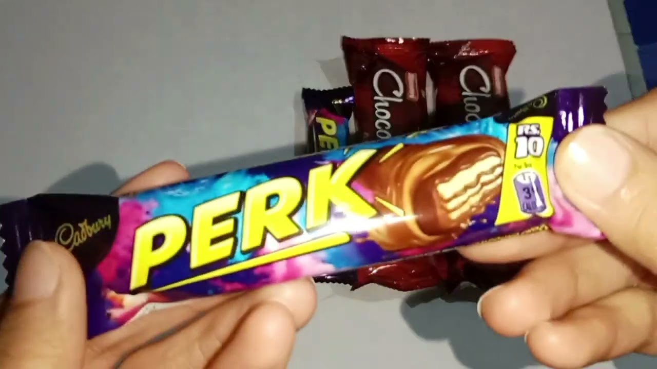 ASMR Unrapping Bisconi Chocolato & Cadbury Perk | Crunchy Perk & Chocolate filling Chocolato Biscuit