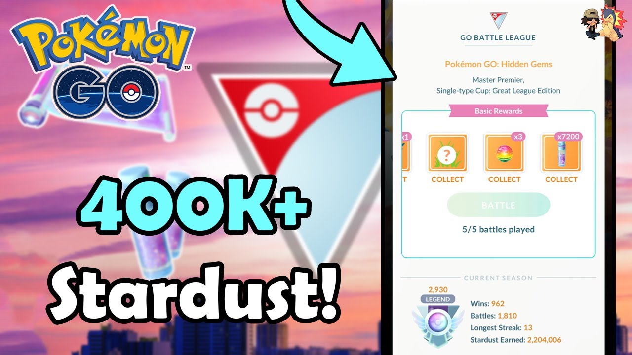 Use THIS Strategy To Get 400K+ Stardust During GO Battle Weekend in Pok&eacute;mon GO!