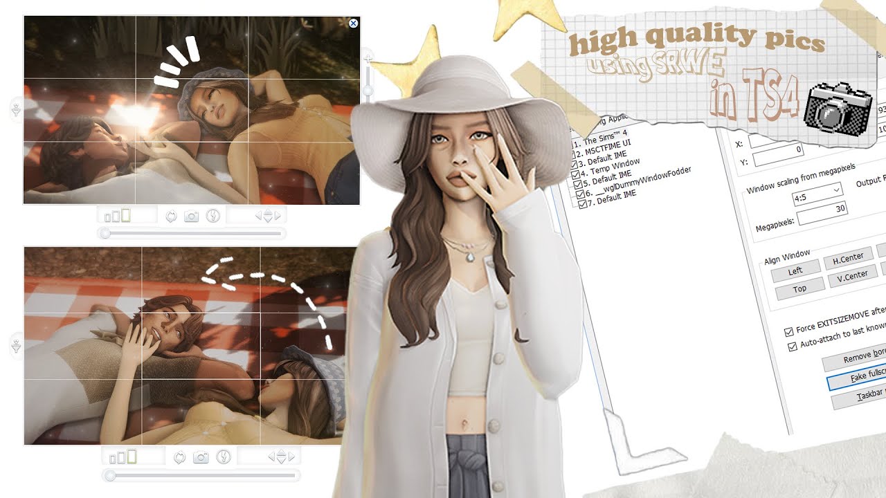 как делать качественные скриншоты в Sims 4 с помощью SRWE 2 | high quality pics in TS4 using SRWE