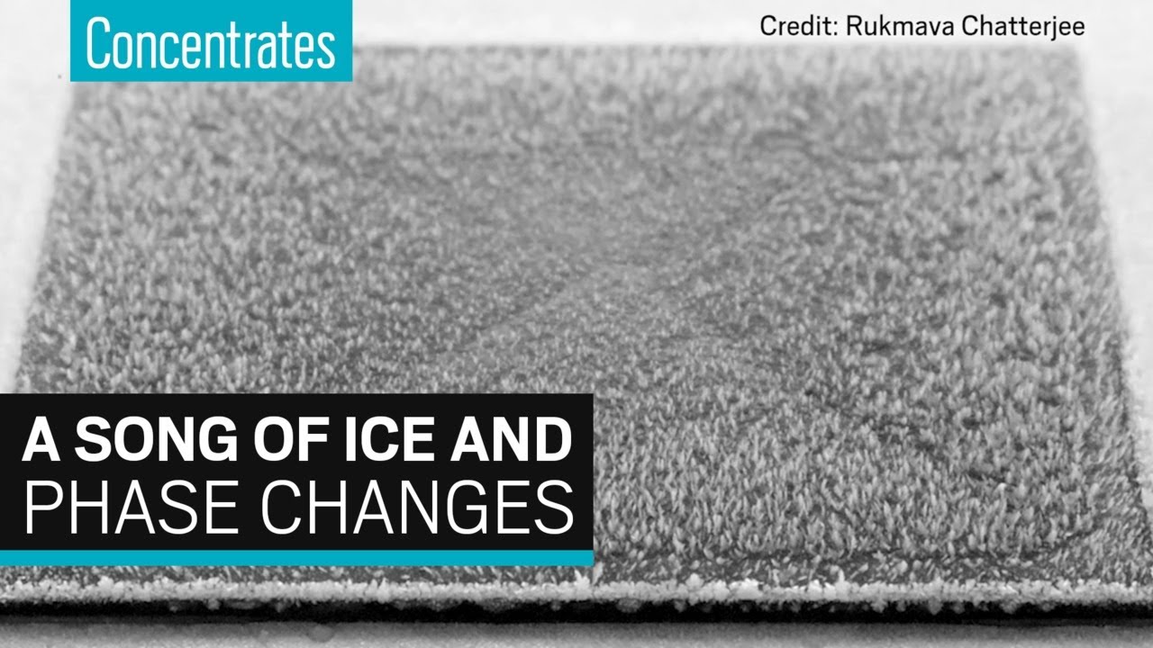 Coating changes from solid to liquid to keep ice at bay