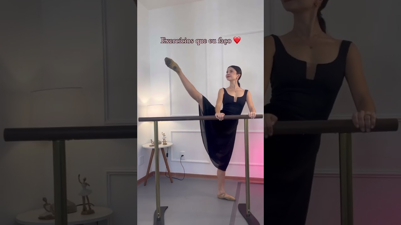 Exerc&iacute;cios que eu fa&ccedil;o para ter pernas mais altas no ballet ❤️
