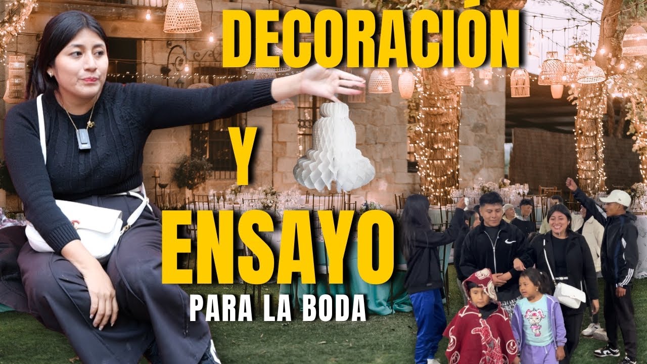 Decorando la recepción y ensayamos nuestro baile para nuestro matrimonio eclesiástico | NOEMI GUAPI