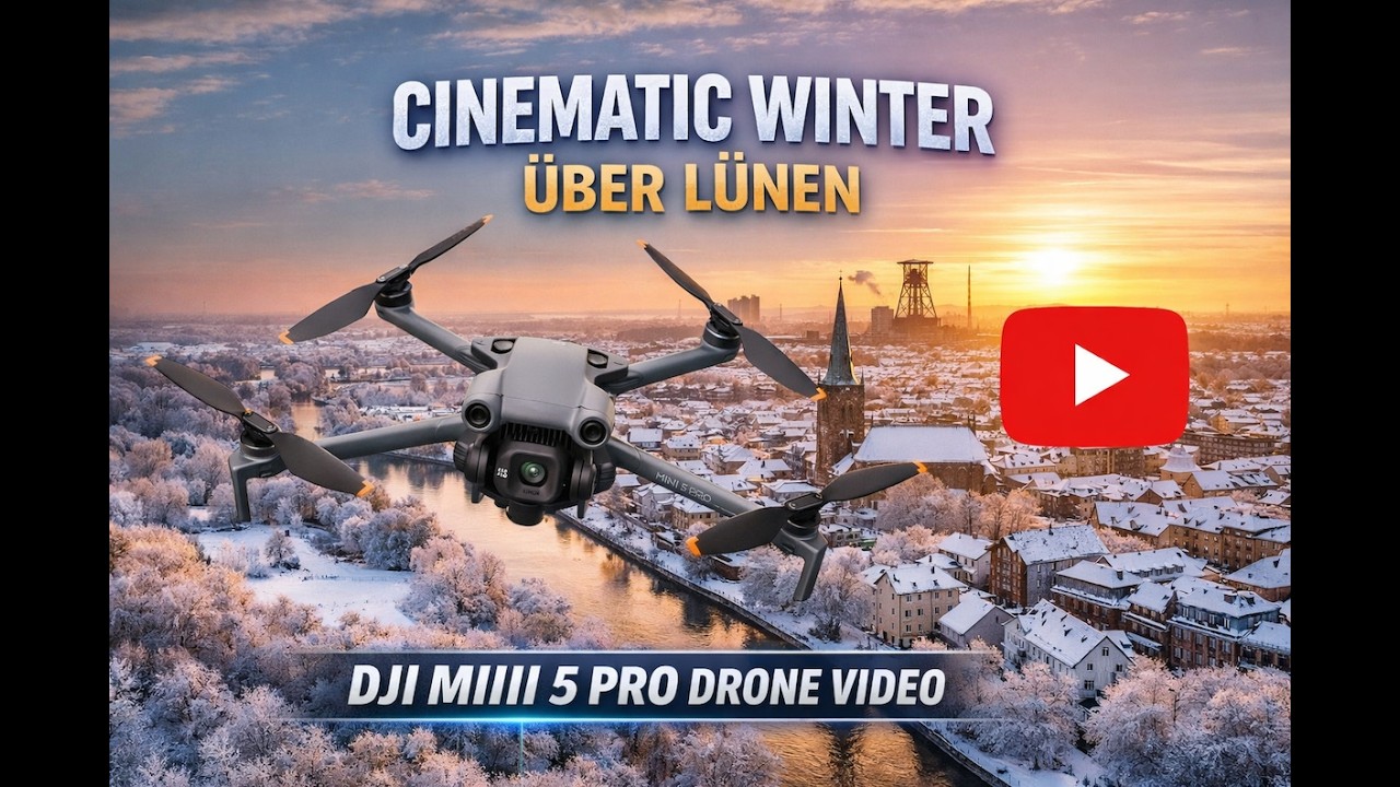 Cinematic DrohneVideo  Winter über Lünen – DJI Mini 5 Pro in Action