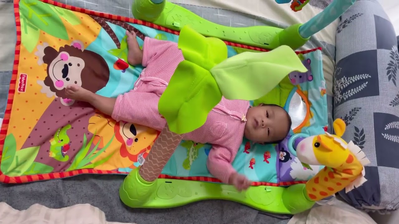 Aiyah love to play at 2 months #fisherprice 