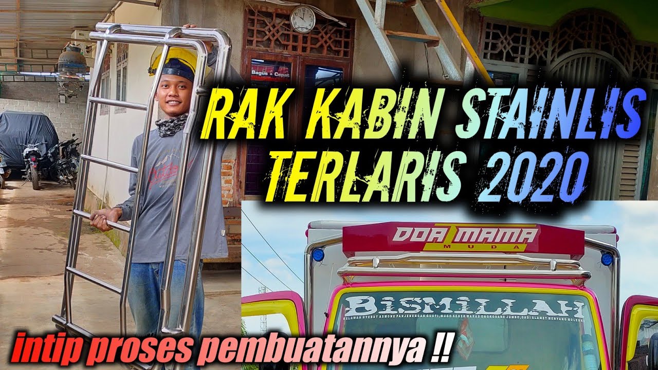 CARA MEMBUAT MAHKOTA STAENLIS / RAK KABIN STAINLIS MBOIS UNTUK TRUK MODIF