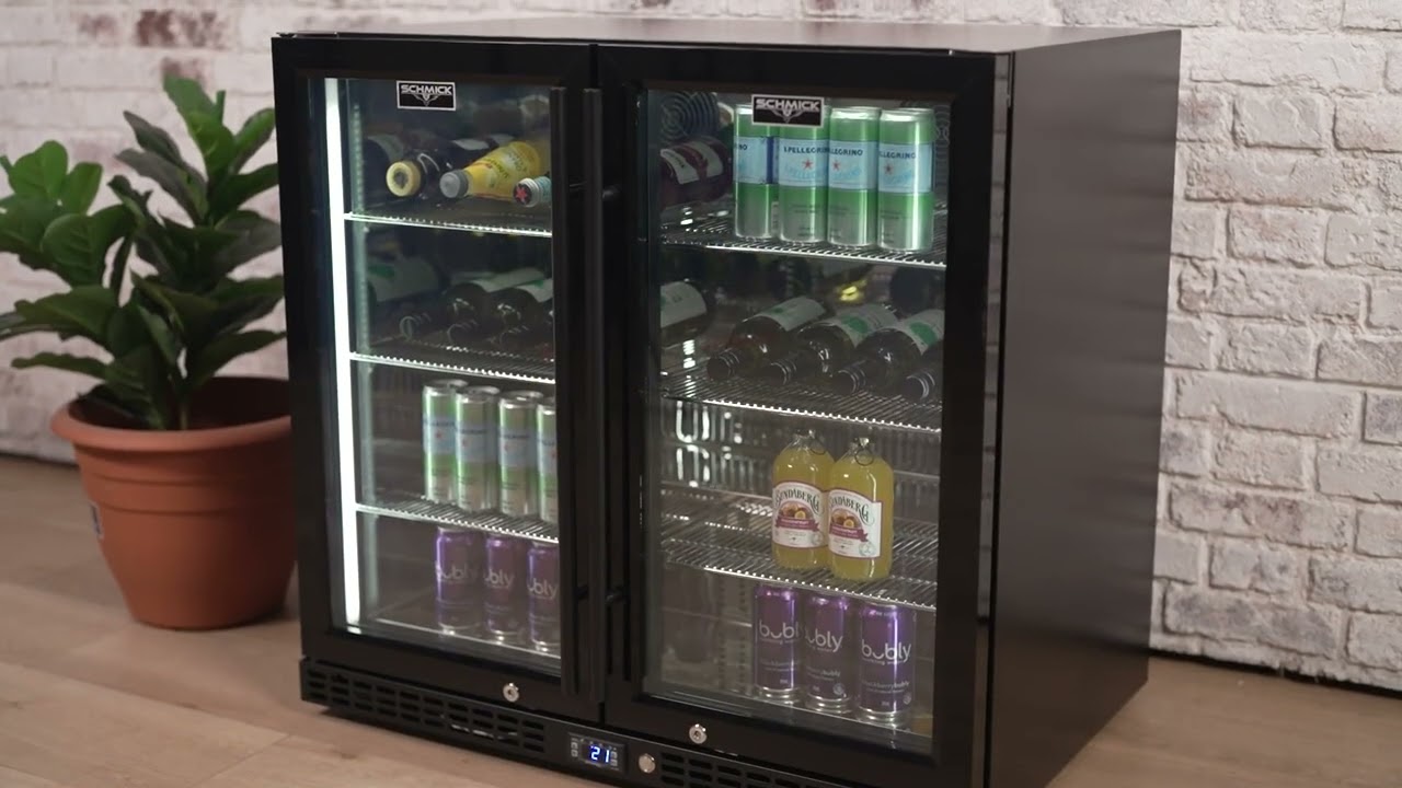 Product Review: Schmick 257L Under Bench Black Heated Glass Fridge SK246B-HD