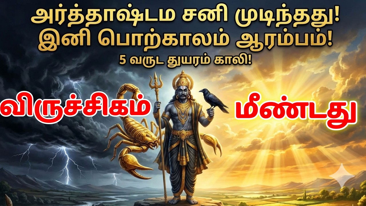 ​விருச்சிக ராசி சனிப்பெயர்ச்சி 2026: சித்தர் அருளால் இனி எல்லாம் ஏறுமுகம்| sani peyarchi!
