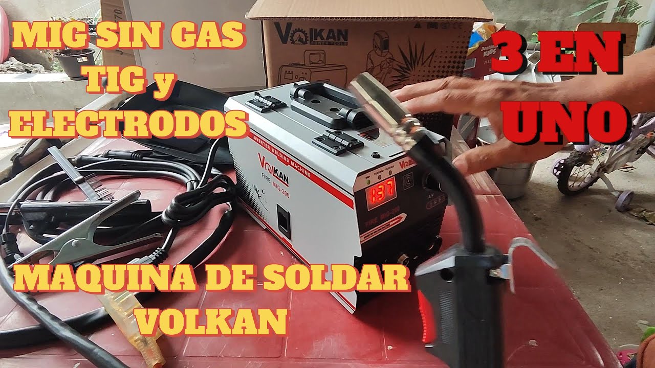 SOLDADORA VOLKAN 3 EN 1 200 AMPERIOS