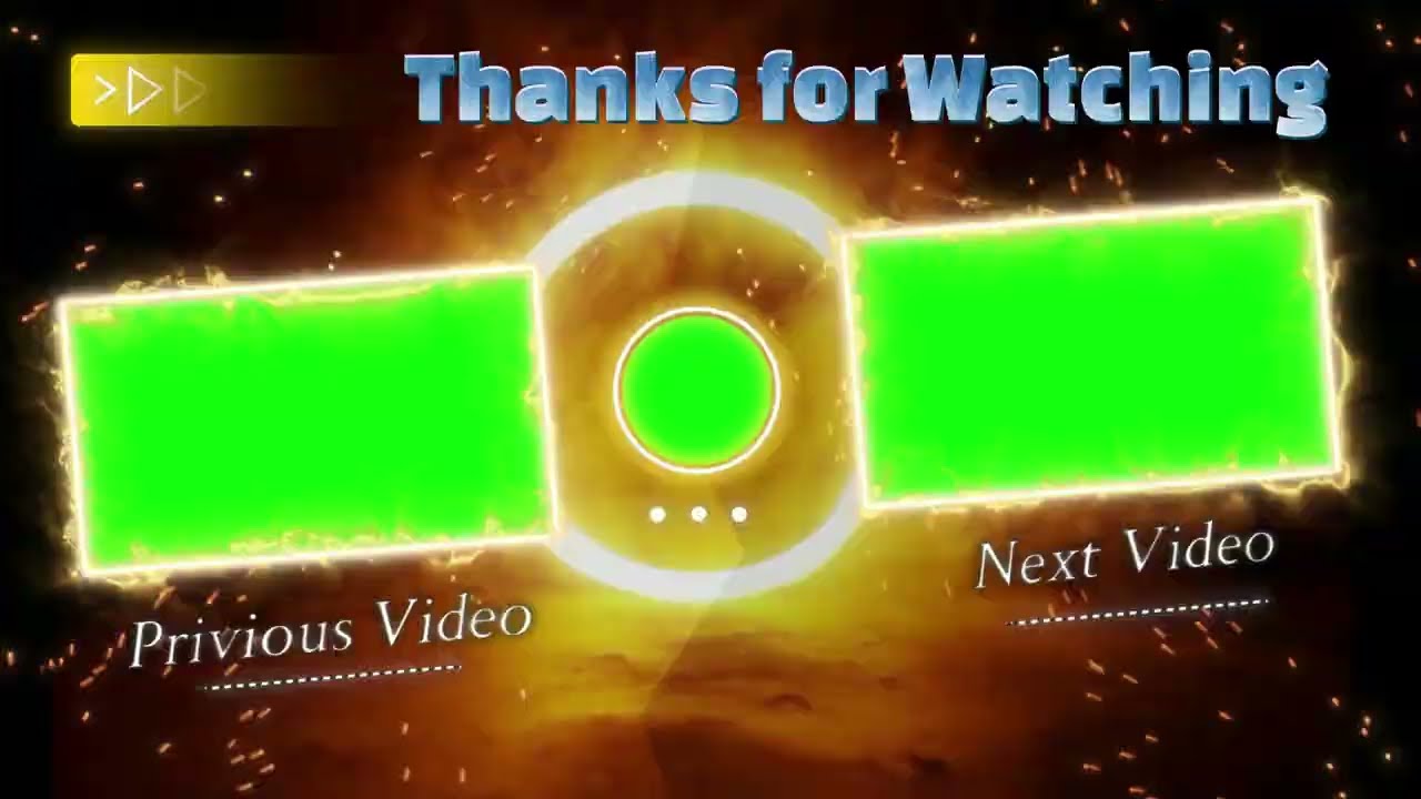 end Screen Thanks for watching | Free Background video | copyright Free video background