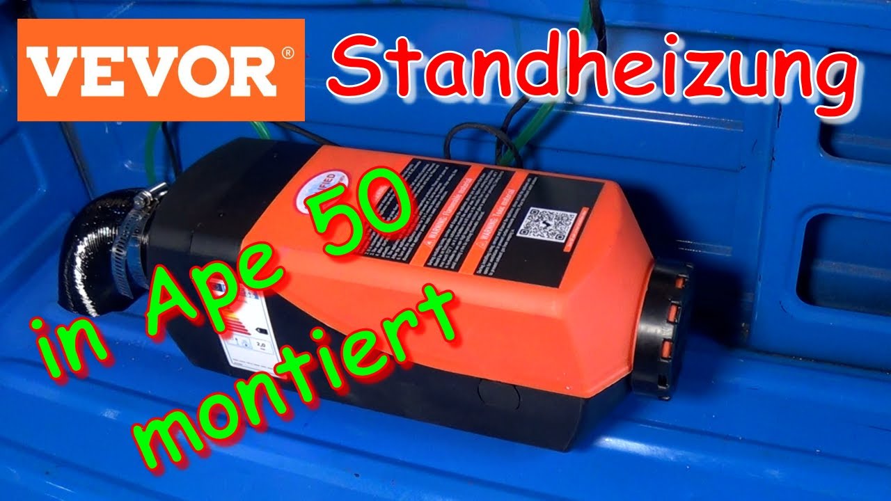 In Ape 50 Dieselheizung / Standheizung von VEVOR einbauen 