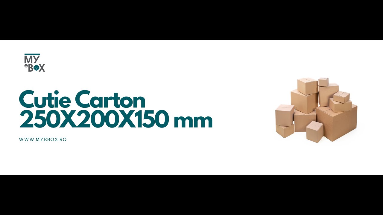 Cutie Carton 250x200x150 mm CO3 Kraft I MyEbox - Cutii Ecommerce si Accesorii de Impachetat I