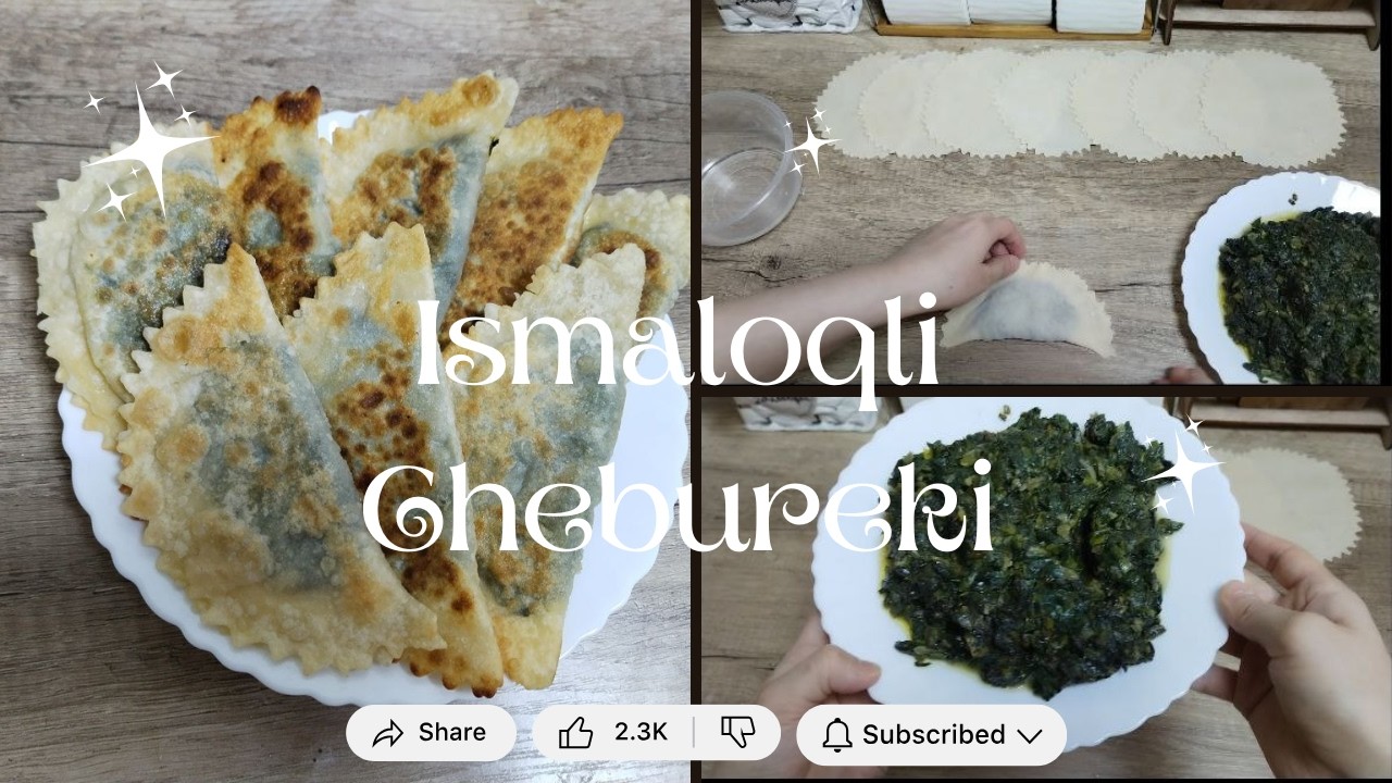 Iftorlik uchun Ismoqli Chebureki 🥬