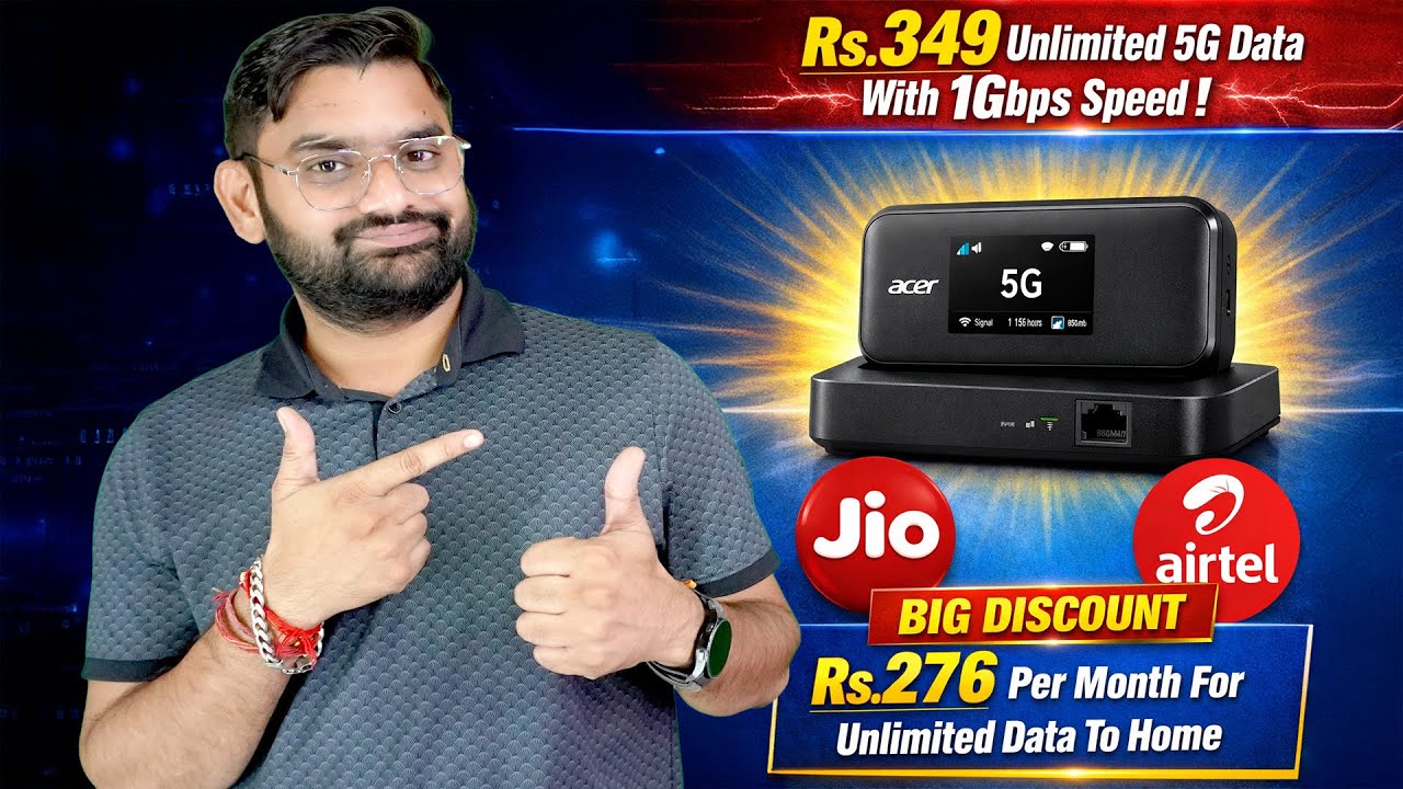 5G Router ₹349 Mein 1Gbps Internet? Acer Connect M4D 5G Brings 1Gbps Speed Anywhere |