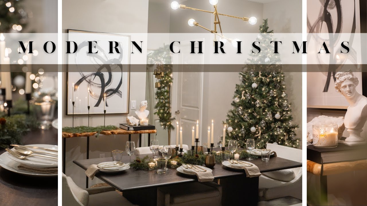 MODERN CHRISTMAS DECOR  2020 I Dining room & Tablescape !