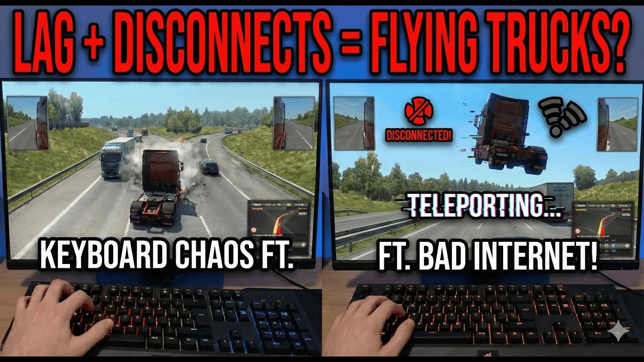 ETS2 Multiplayer LIVE | Lag, Teleporting Trucks & Best Friend Chaos 😂