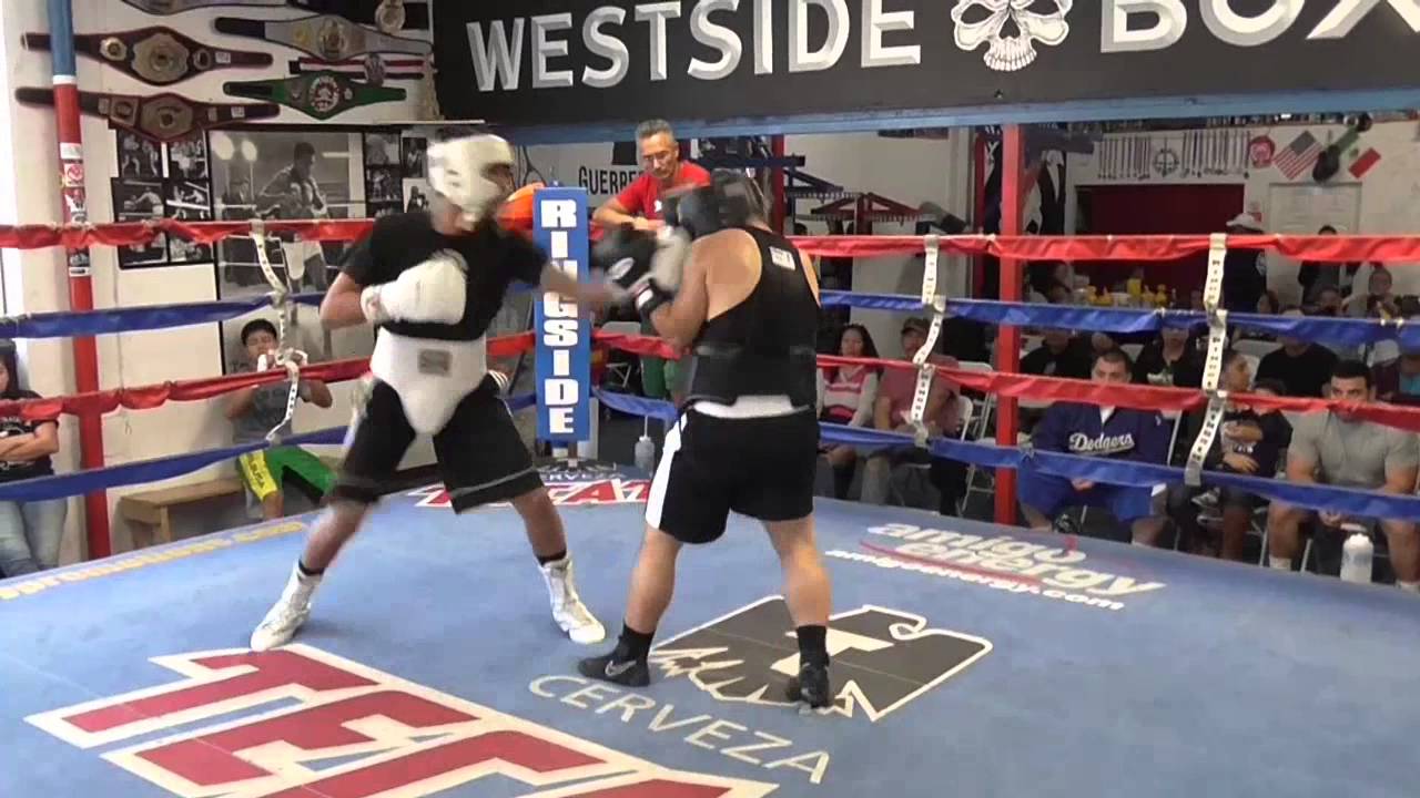 top prospect nick arce sparring at westside boxing EsNews Boxing