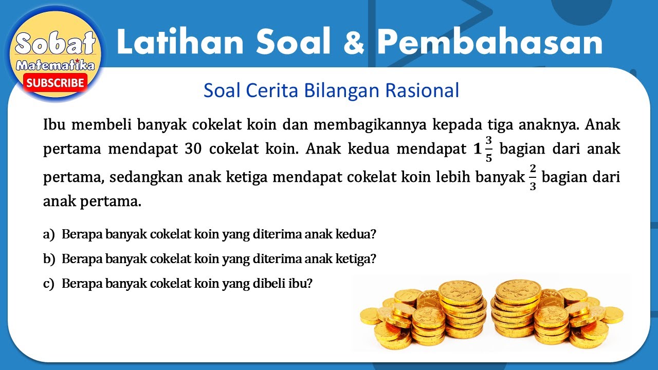 Jawaban Soal Cerita Bilangan Rasional #pecahan #desimal #matematikasmp