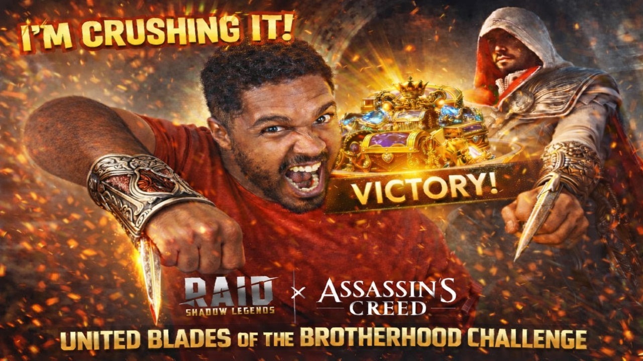 THE ULTIMATE BUILD FOR EZIO! United Blades of the brotherhood challenge! Raid: Shadow Legends