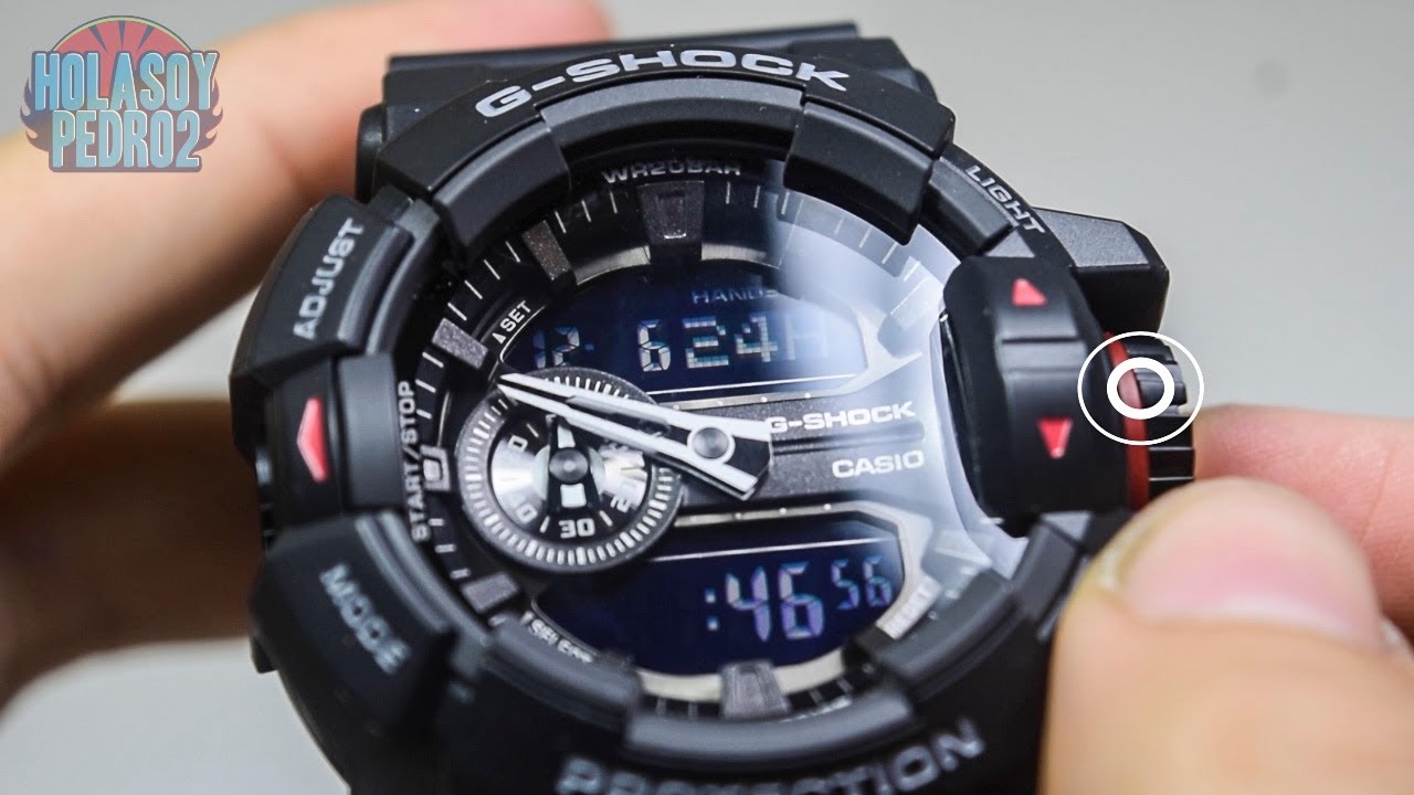 Reloj GA 400 1B Como AJUSTAR LA HORA