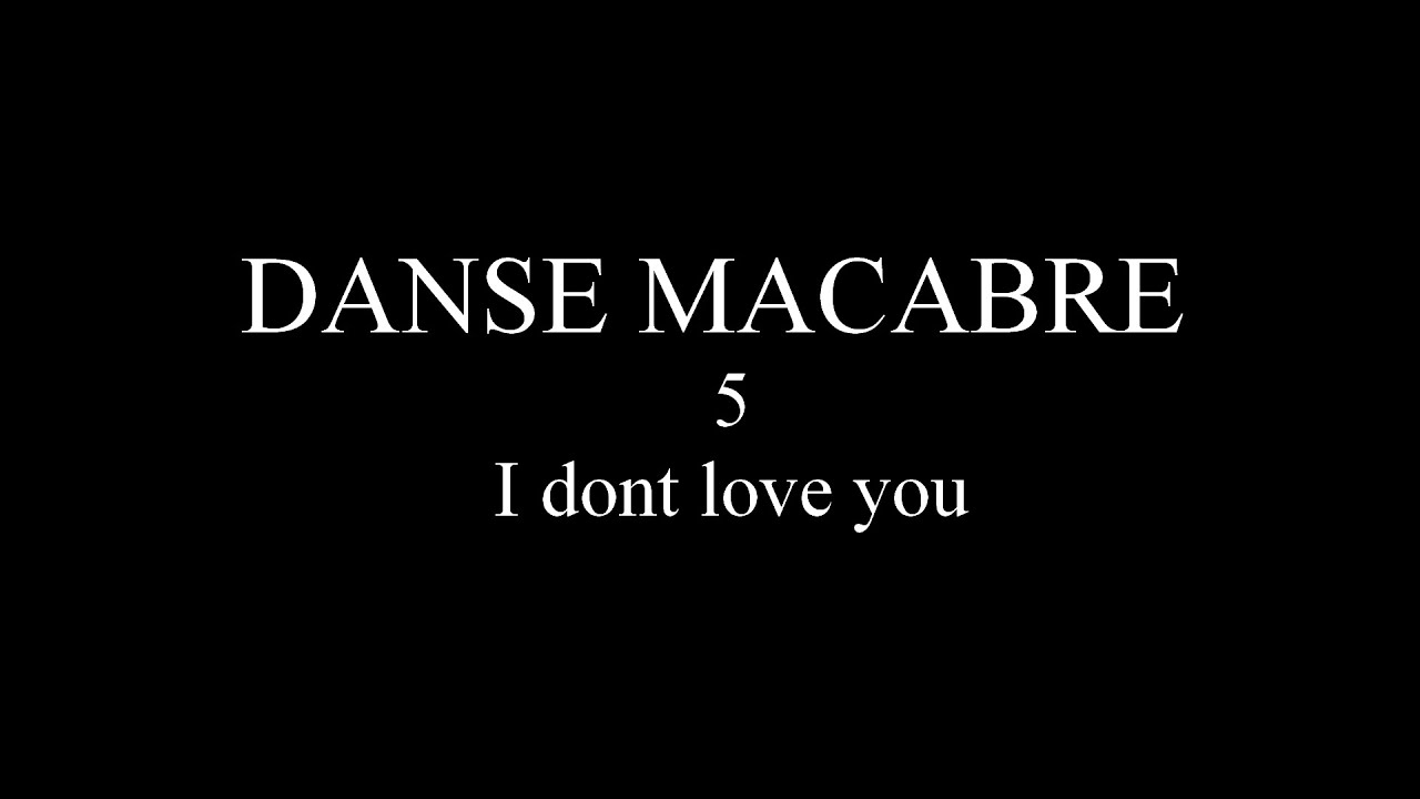 I Dont Love You - WillYouStay?