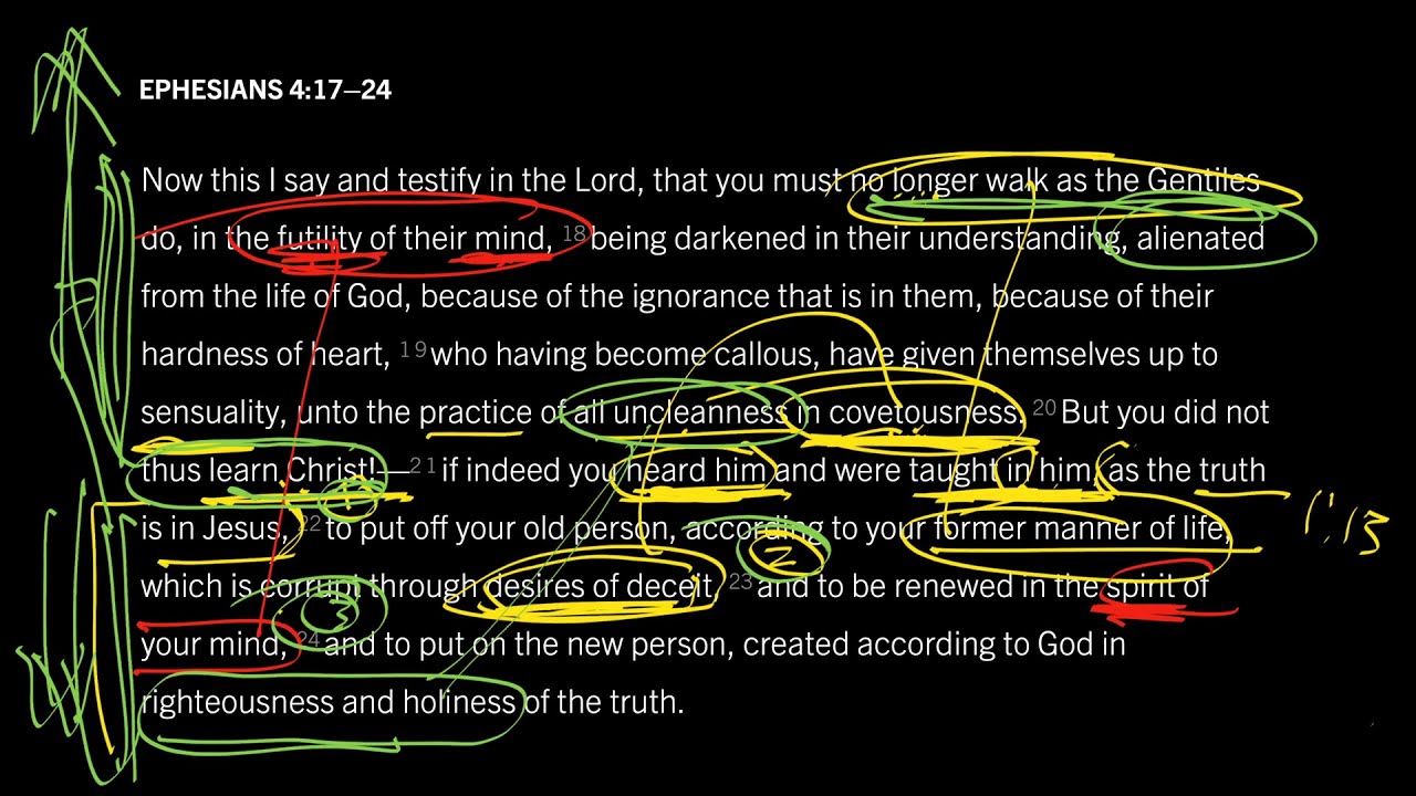 How Do We ‘Learn Christ’? Ephesians 4:17–24, Part 5