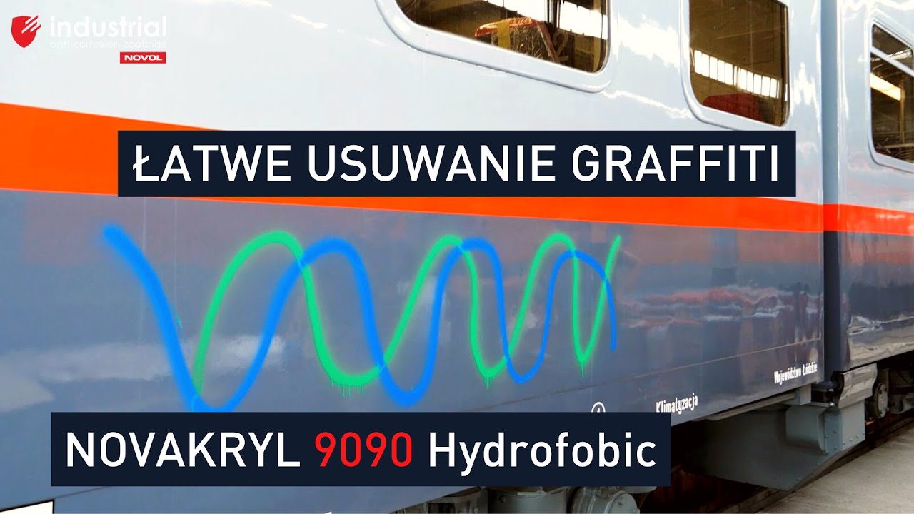 NOVOL Industrial / POLREGIO - lakierowanie pociągu / NOVAKRYL 9090 Hydrofobic