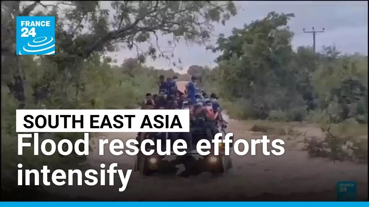 Flood rescue efforts intensify in Asia &bull; FRANCE 24 English