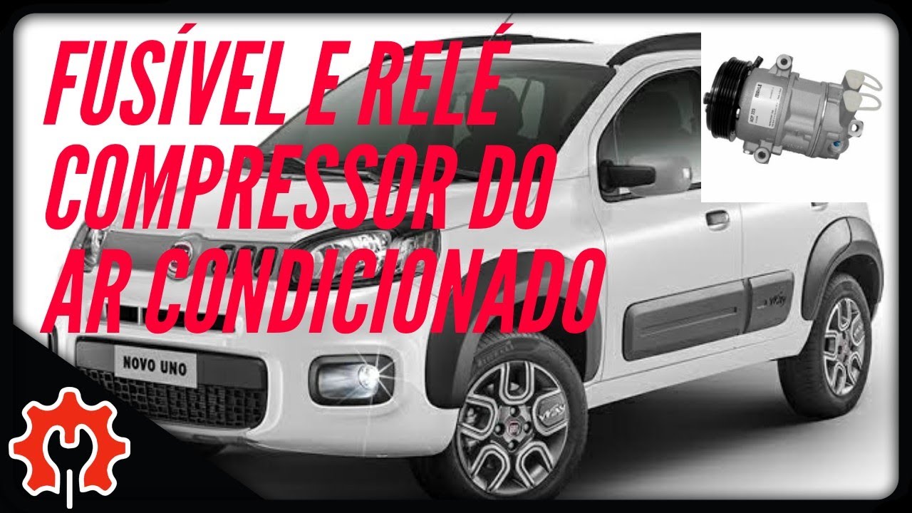 Localização fusível e relé do compressor do ar condicionado novo Fiat uno 1.0 1.3 1.4 🚙🔧