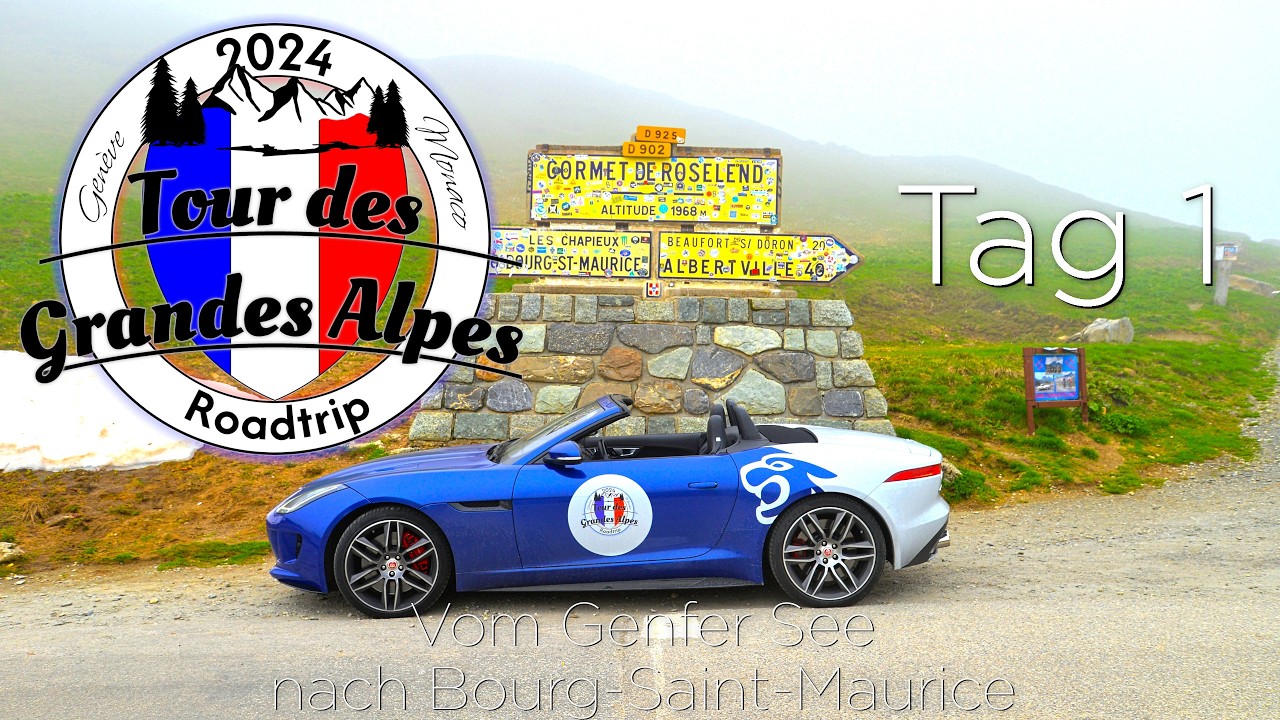 Vom Genfer See bis Bourg-Saint-Maurice: Prolog und Tag 1 / Tour des Grandes Alpes im F-Type