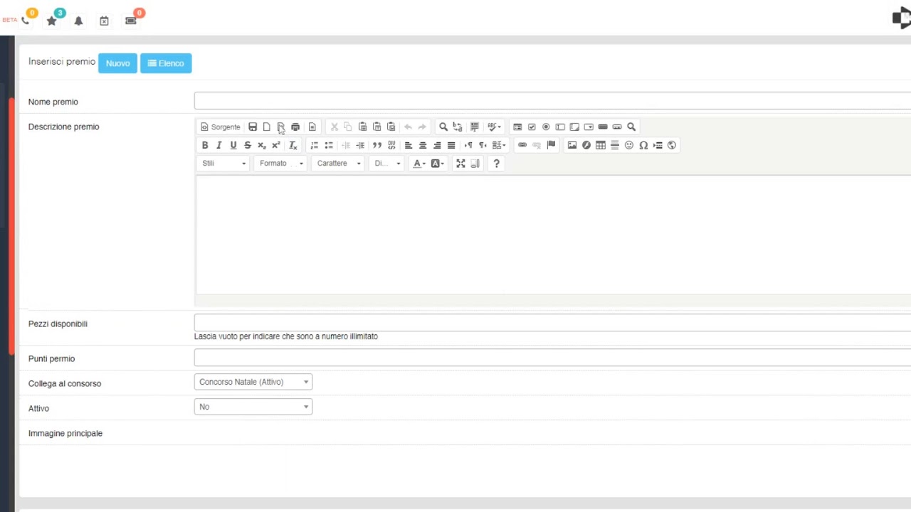 Creare un concorso a premi nel modulo concorsi - Tutorial