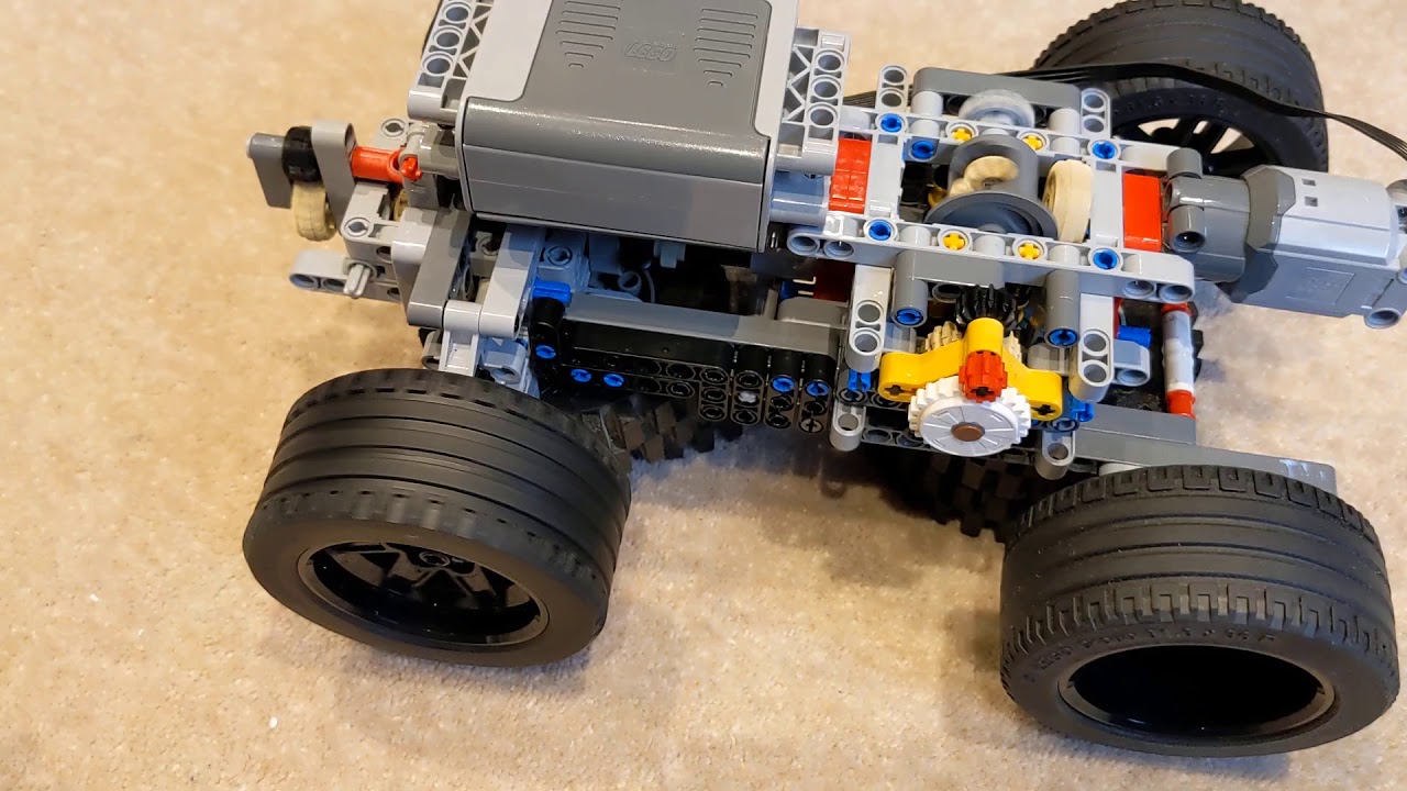 Lego Technic CVT automatic gearbox, in car working prototype.