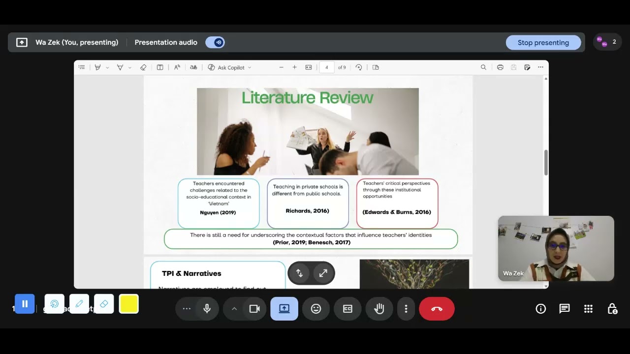 Narrative Frames of Teacher Professional Identity: University Center of Maghnia Conference 2026