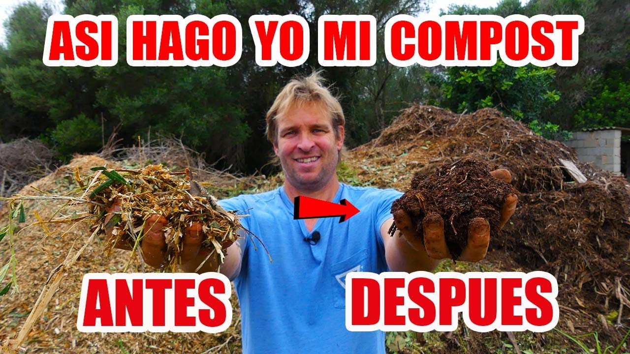 Asi realizo mi propio compost ♻️ // pasar de  triturado a compost para huerto ecologico 🌱