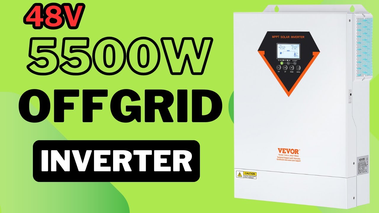 VEVOR 5.5kW 48V EM5500-48L czyli offgirdowy inverter który pracuje tak jak powinien pracować!