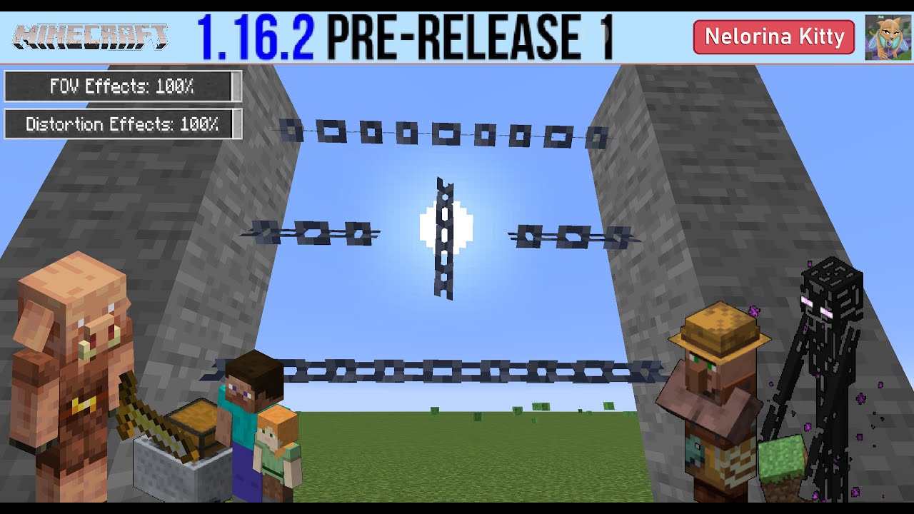 HORISONTAL CHAINS & ACCESSIBILITY - Minecraft 1.16.2 pre-release 1 | Nelorina Kitty
