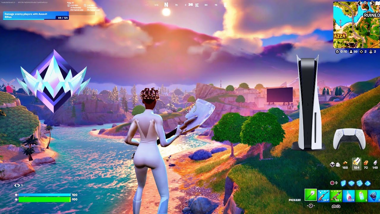 PS5 Fortnite Chapter 5 UNREAL RANKED Gameplay (4K 120FPS)