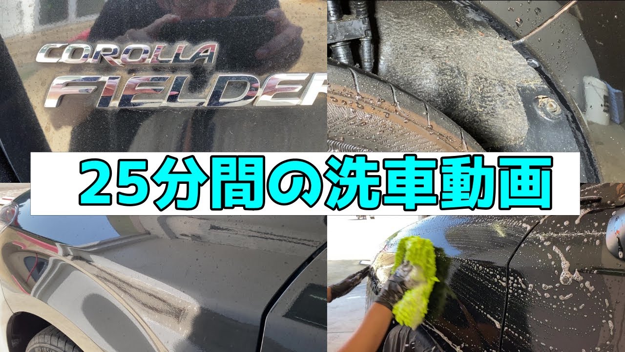 カローラフィールダーを徹底洗車します。ASMR