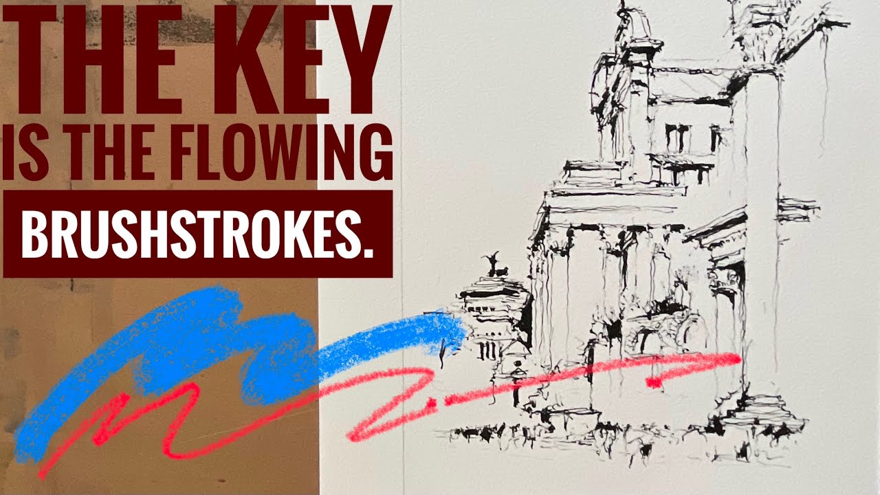 The secret is to bring your brushstrokes to life /Techniques for beginners/The secrets of sketching
