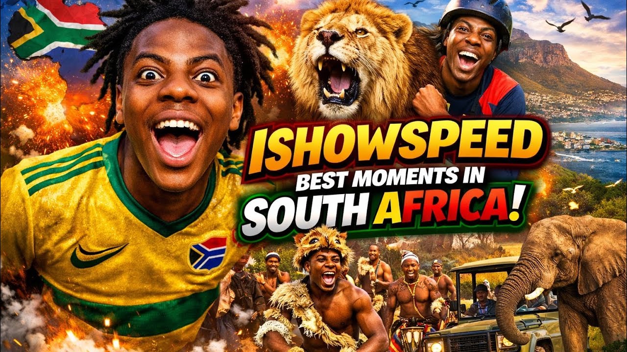Best moments of Ishowspeed in South Africa 