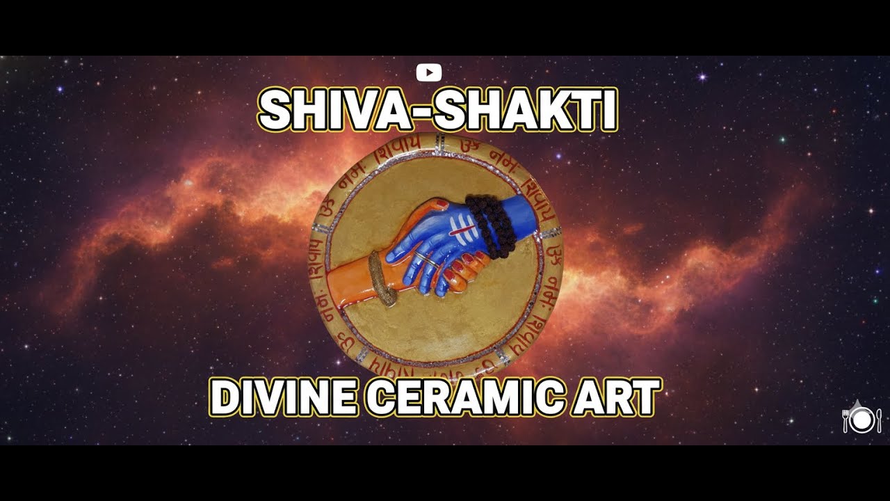 Shiv Parvati Hand Ceramic Clay Art | Mahadev & Parvati Sculpture | Handmade Clay Art #painting